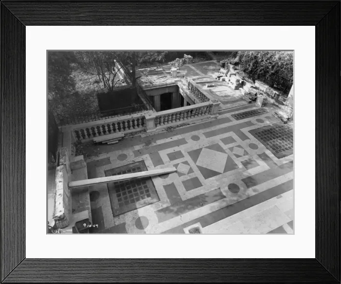 Framed Print : The garden of No 4 Hamilton Place shortly after demolition Framed Print : The garden of No 4 Hamilton Place shortly after demolition