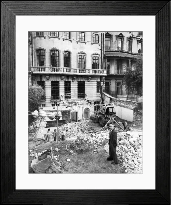 Framed Print : Dr Ballantyne and the excavations for the lecture theatre Framed Print : Dr Ballantyne and the excavations for the lecture theatre