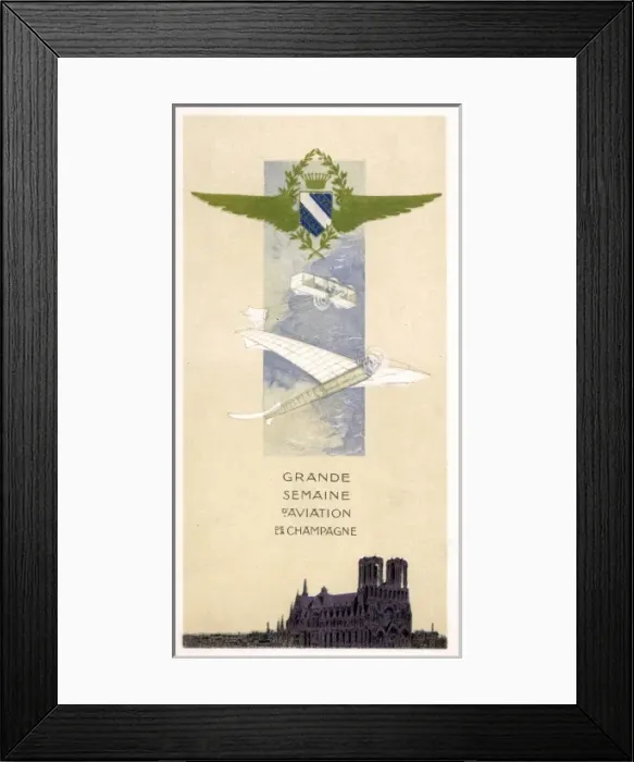 Framed Print : Programme of the Grande Semaine DAviation de la Champagne Framed Print : Programme of the Grande Semaine DAviation de la Champagne