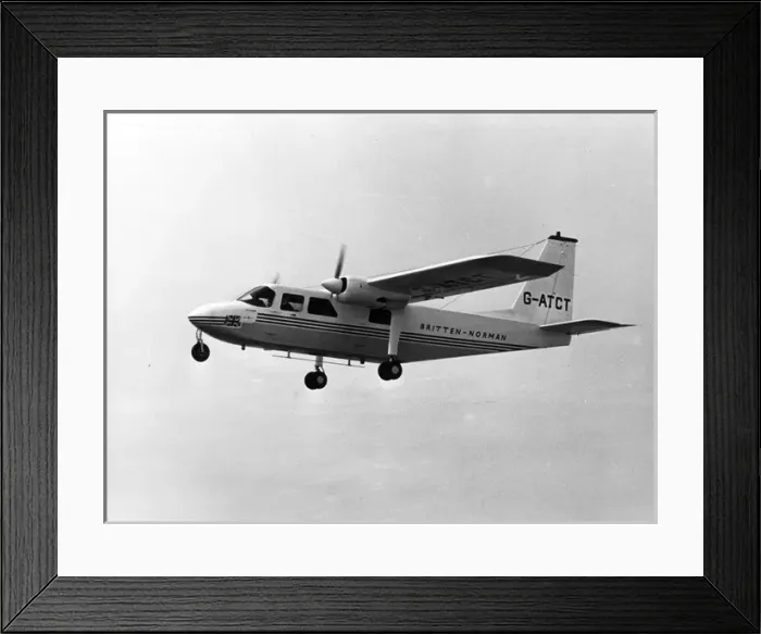 Framed Print : Prototype Britten-Norman BN2 Islander G-ATCT Framed Print : Prototype Britten-Norman BN2 Islander G-ATCT
