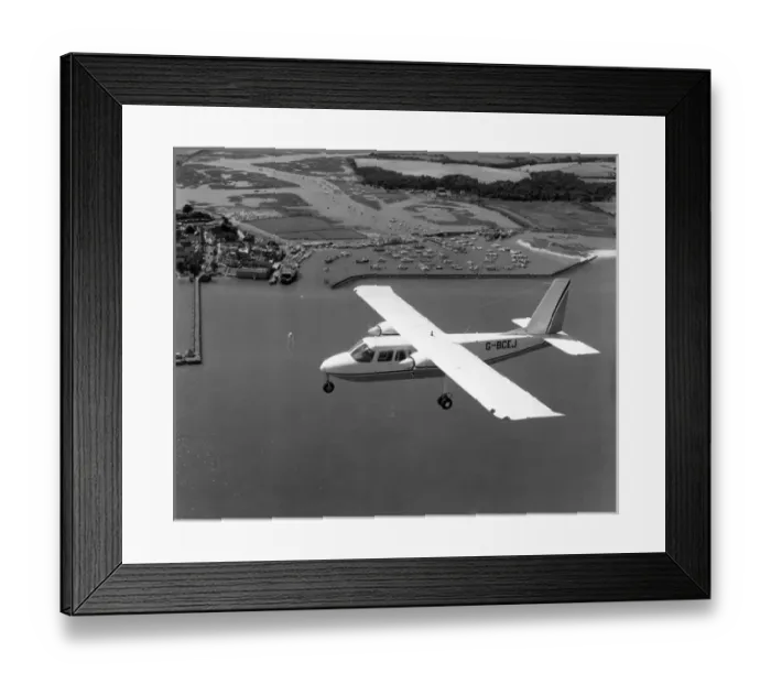 Framed Print : Britten-Norman BN2A Islander G-BCEJ over the Isle of Wight Framed Print : Britten-Norman BN2A Islander G-BCEJ over the Isle of Wight