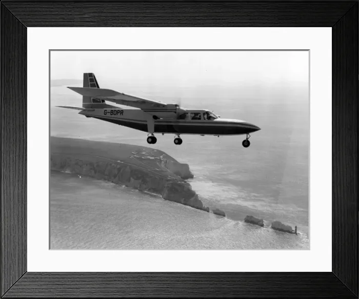Framed Print : Britten-Norman BN2A-25 Islander G-BDPR over the Needle Framed Print : Britten-Norman BN2A-25 Islander G-BDPR over the Needle