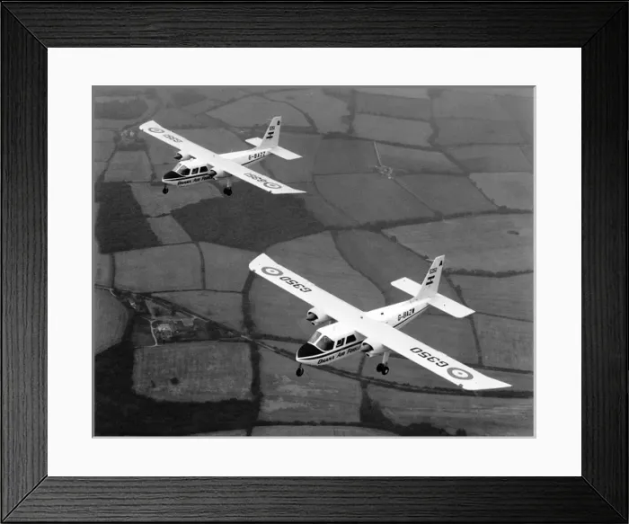 Framed Print : Two Britten-Norman BN2A Islanders G350 and G351 Framed Print : Two Britten-Norman BN2A Islanders G350 and G351