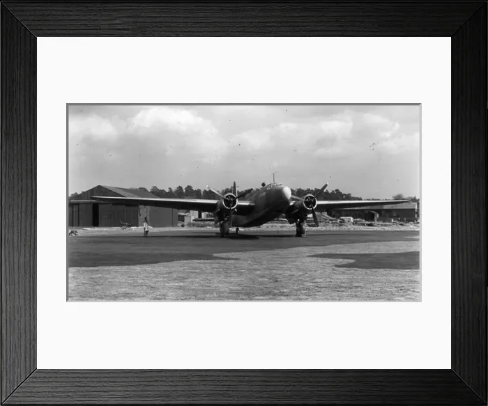 Framed Print : Vickers Warwick C1 freighter at Brooklands in 1943 Framed Print : Vickers Warwick C1 freighter at Brooklands in 1943