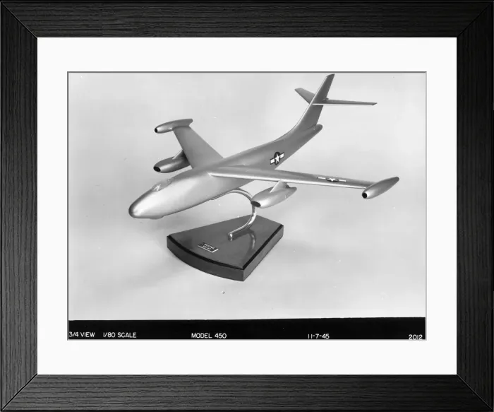 Framed Print : A model of the Model 450 or Boeing XB-47 Framed Print : A model of the Model 450 or Boeing XB-47