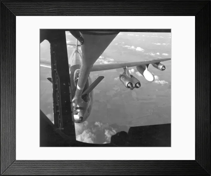 Framed Print : Boeing B-47 Stratojet during inflight refuelling Framed Print : Boeing B-47 Stratojet during inflight refuelling