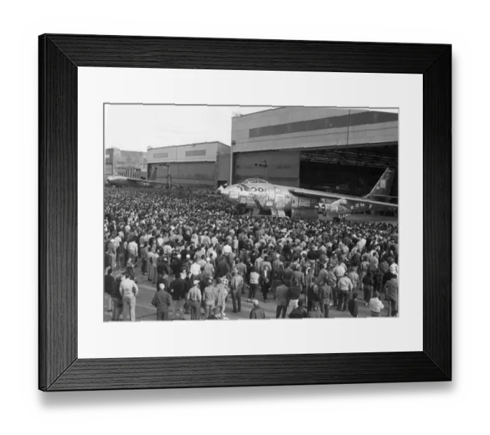 Framed Print : The 1000th Wichita-built Boeing B-47 Stratojet is rolled out Framed Print : The 1000th Wichita-built Boeing B-47 Stratojet is rolled out