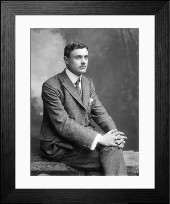 Framed Print : The Hon Charles Stewart Rolls (1877-1910)