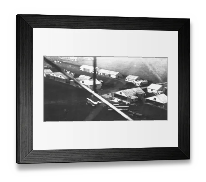 Framed Print : Eastchurch From Henry Garman aeroplane 1913 Framed Print : Eastchurch From Henry Garman aeroplane 1913