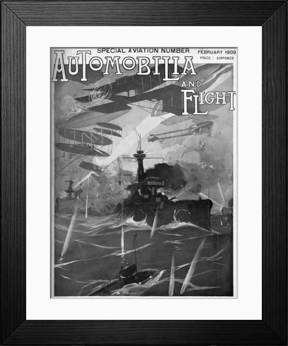 Framed Print : The front cover of Automobilia and Flight Framed Print : The front cover of Automobilia and Flight