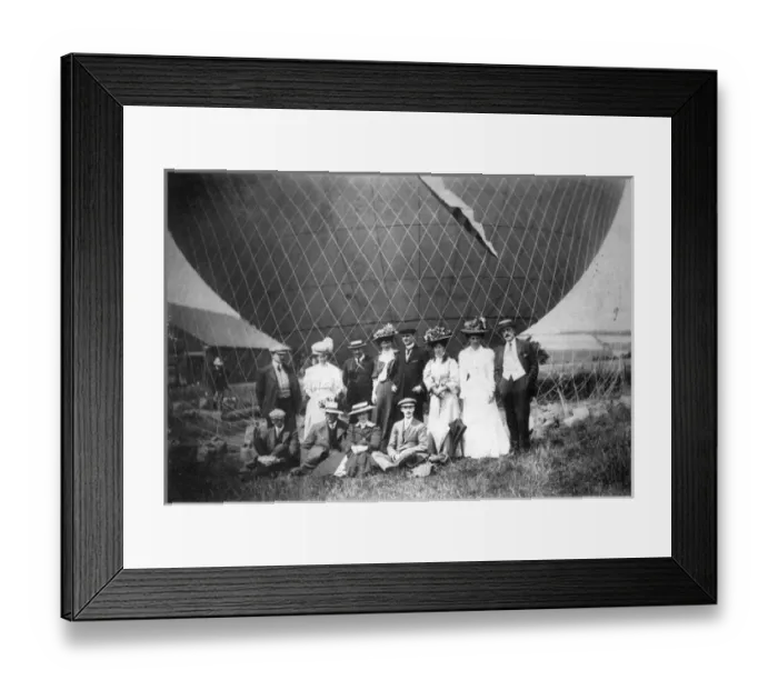 Framed Print : Ascent of three balloons at Avington Park near Winchester
