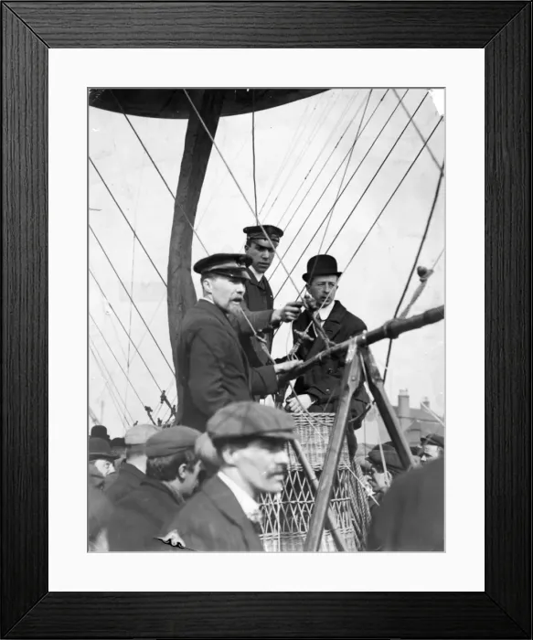 Framed Print : Edwardian balloonists Framed Print : Edwardian balloonists