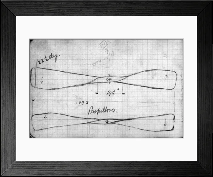 Framed Print : Horace Shorts notebook - sketches of Wright Flyer at Pau Framed Print : Horace Shorts notebook - sketches of Wright Flyer at Pau