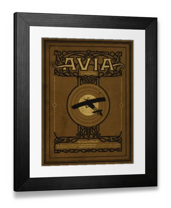 Framed Print : The front cover of Avia 1913 Framed Print : The front cover of Avia 1913