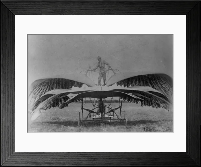Framed Print : Frost Quadriplane with a 5hp engine 1877 Framed Print : Frost Quadriplane with a 5hp engine 1877