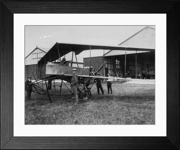 Framed Print : Richard Fairey with a Dunne D8 Framed Print : Richard Fairey with a Dunne D8