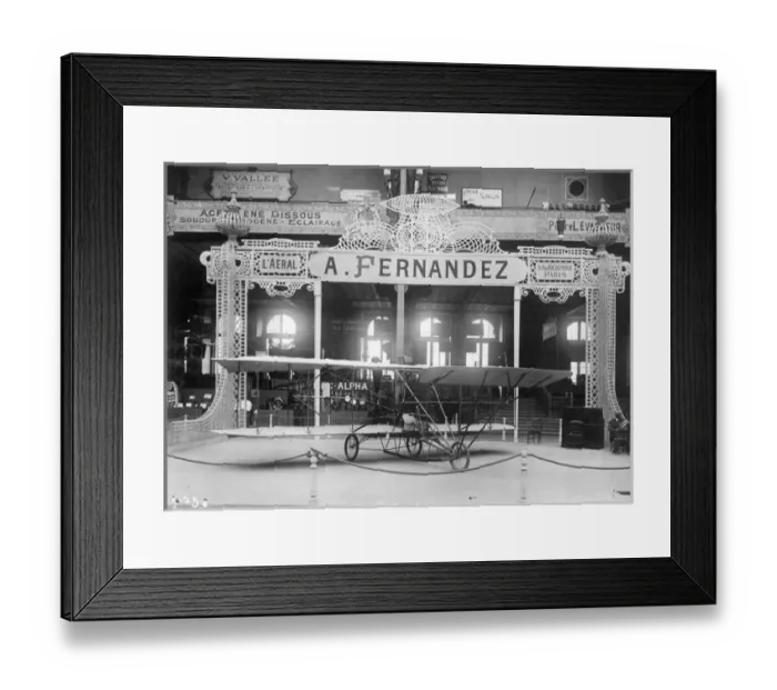 Framed Print : Fernandez stand at the Salon Aeronautique in 1909 Framed Print : Fernandez stand at the Salon Aeronautique in 1909