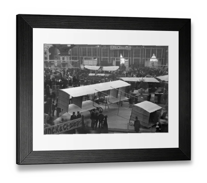 Framed Print : Voisin Freres Biplane at the Salon Aeronautique in 1909