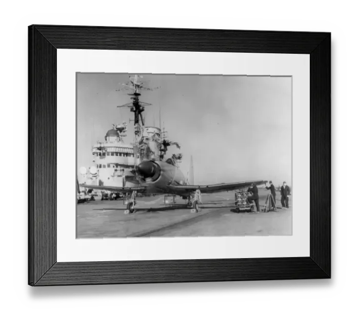 Framed Print : Westland Wyvern on a carrier deck Framed Print : Westland Wyvern on a carrier deck