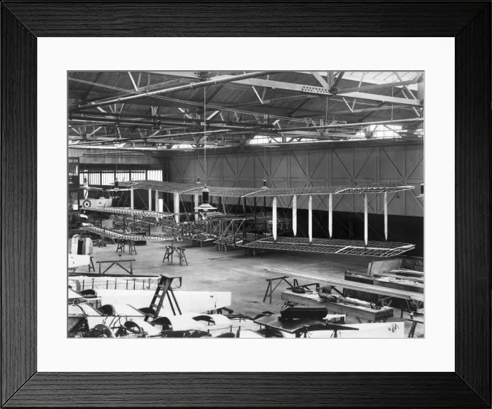 Framed Print : Grahame-White E 4 The Ganymede during construction Framed Print : Grahame-White E 4 The Ganymede during construction