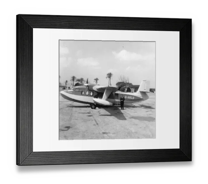 Framed Print : Short SA6 Sealand G-AKLO the European demonstrator aircraft Framed Print : Short SA6 Sealand G-AKLO the European demonstrator aircraft