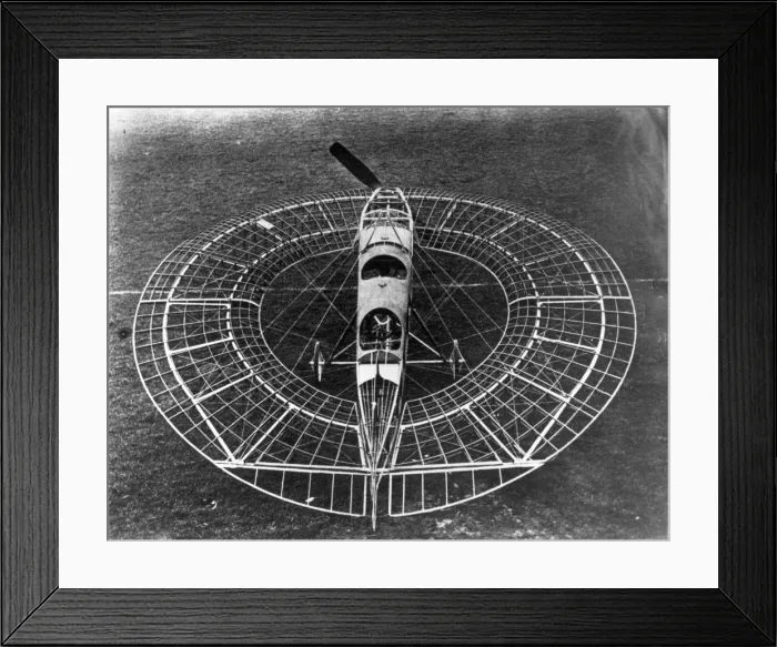 Framed Print : Lee-Richards Annular Monoplane before wing covering Framed Print : Lee-Richards Annular Monoplane before wing covering