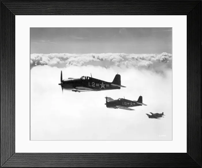 Framed Print : Four Grumman F6F Hellcats Framed Print : Four Grumman F6F Hellcats