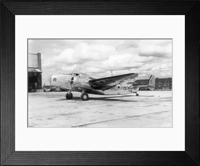 Framed Print : Lockheed L18 Lodestar CF-TCU of TCA Framed Print : Lockheed L18 Lodestar CF-TCU of TCA