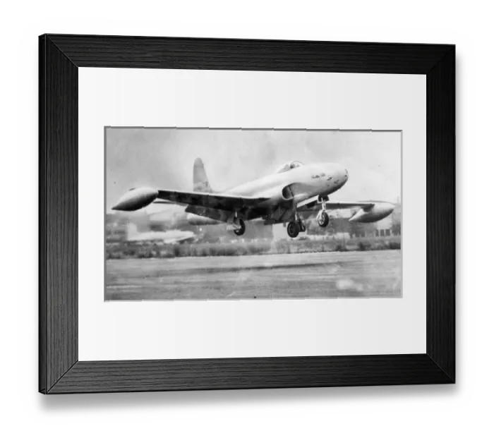 Framed Print : Lockheed P-80A-LO Shooting Star 44-84999 touches down Framed Print : Lockheed P-80A-LO Shooting Star 44-84999 touches down