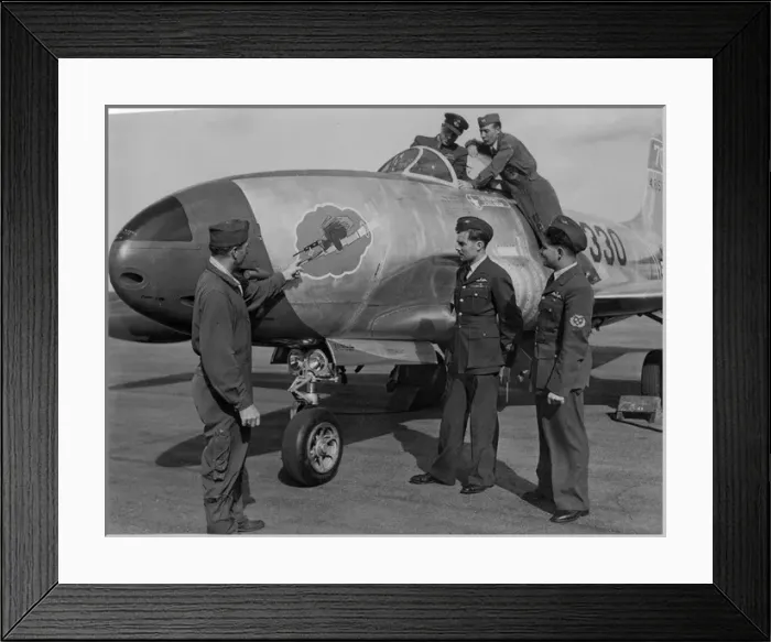 Framed Print : Lockheed P-80A-5-LO Shooting Star 44-8533ja during a visit Framed Print : Lockheed P-80A-5-LO Shooting Star 44-8533ja during a visit