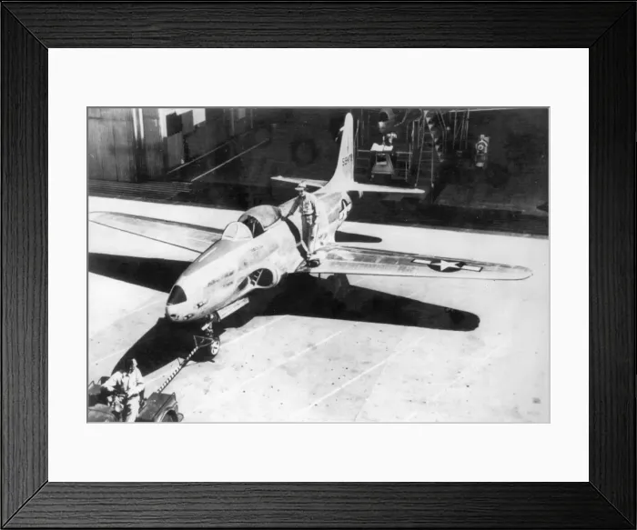 Framed Print : Lockheed P-80B-1-LO Shooting Star 45-8479 being rolled out Framed Print : Lockheed P-80B-1-LO Shooting Star 45-8479 being rolled out