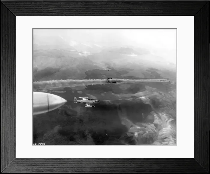 Framed Print : Lockheed F-94C-1-LO Starfire after launching a salvo of 2 75 Framed Print : Lockheed F-94C-1-LO Starfire after launching a salvo of 2 75
