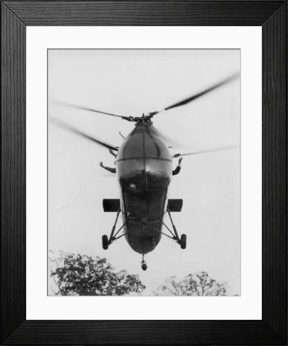 Framed Print : Piasecki XHUP-1 hovering hands-off on the automatic pilot Framed Print : Piasecki XHUP-1 hovering hands-off on the automatic pilot