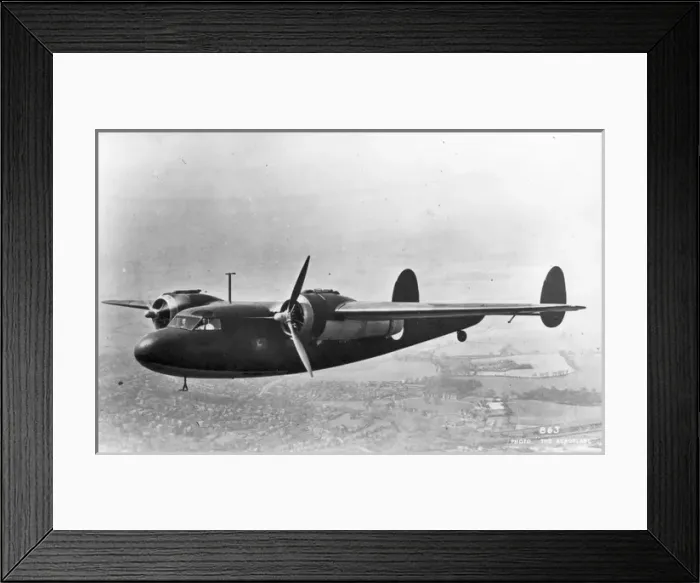 Framed Print : de Havilland DH95 Flamingo in RAF markings Framed Print : de Havilland DH95 Flamingo in RAF markings