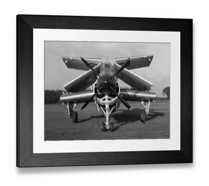 Framed Print : Fairey Gannet AS1 with wings folded Framed Print : Fairey Gannet AS1 with wings folded