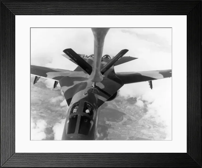 Framed Print : A USAF General Dynamics F-111E refuels Framed Print : A USAF General Dynamics F-111E refuels