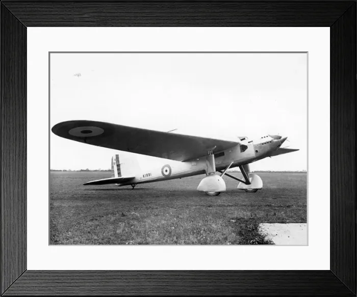 Framed Print : The second Fairey Long Range Monoplane K1991 Framed Print : The second Fairey Long Range Monoplane K1991
