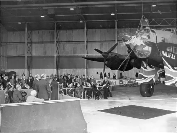 The naming ceremony of Handley Page Halifax I L9608