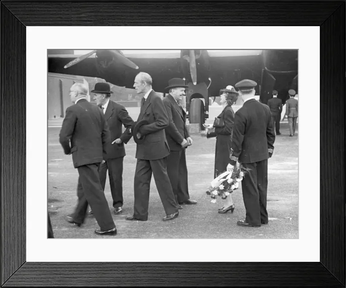 Framed Print : The naming ceremony of Handley Page Halifax I L9608 Framed Print : The naming ceremony of Handley Page Halifax I L9608