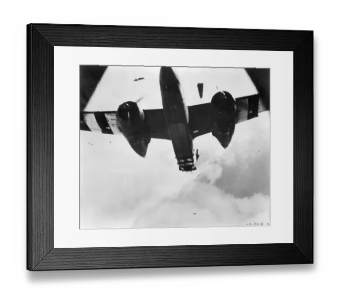 Framed Print : Stricken Douglas A-20 Havoc of the US 9th Air Force Framed Print : Stricken Douglas A-20 Havoc of the US 9th Air Force