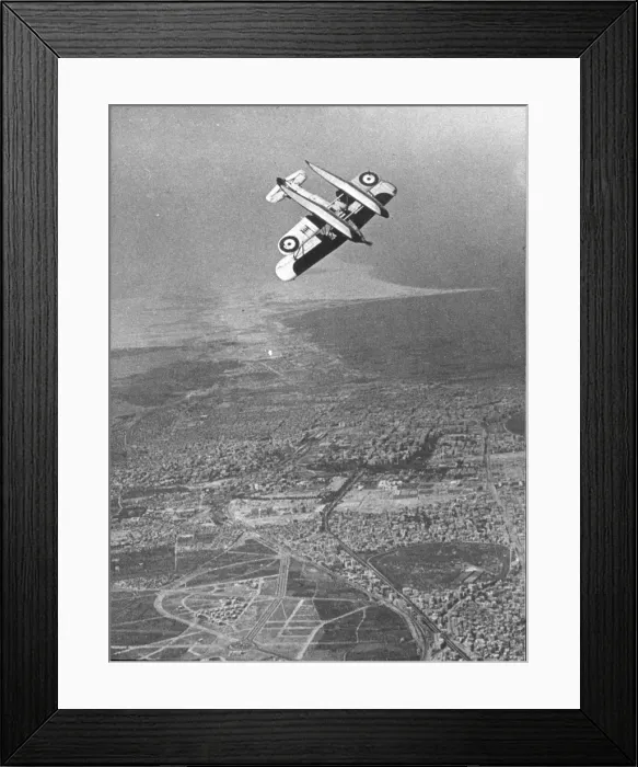 Framed Print : Float equipped Hawker Osprey over Alexandria Framed Print : Float equipped Hawker Osprey over Alexandria
