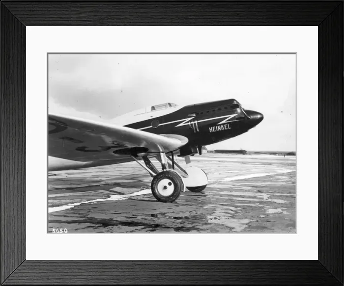 Framed Print : Heinkel He70A D-3 / D-2537 / D-UHUX Framed Print : Heinkel He70A D-3 / D-2537 / D-UHUX