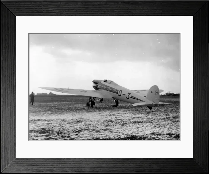 Framed Print : Heinkel He70A D-3 / D-2537 / D-UHUX Framed Print : Heinkel He70A D-3 / D-2537 / D-UHUX