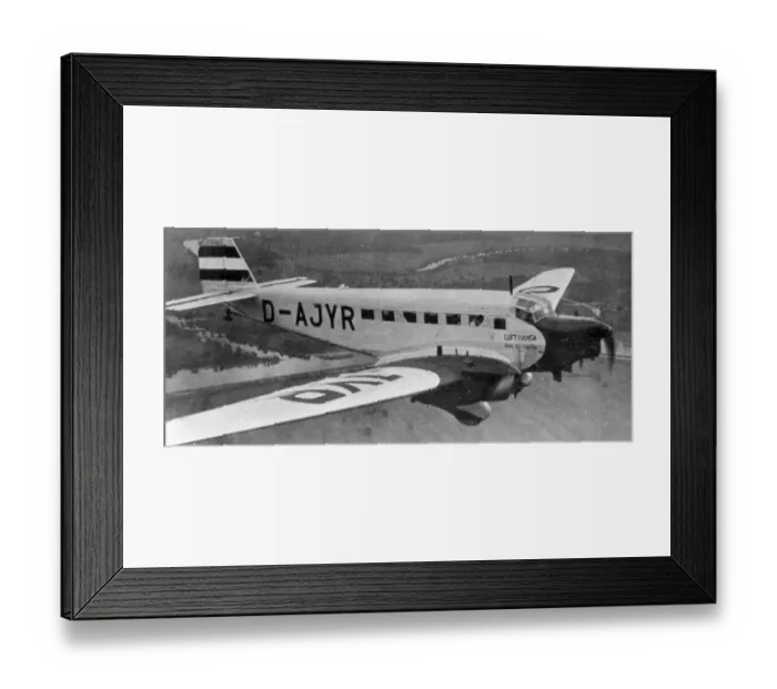 Framed Print : Junkers Ju52 / 3mho D-AJYR Emil Schaefer of Lufthansa Framed Print : Junkers Ju52 / 3mho D-AJYR Emil Schaefer of Lufthansa