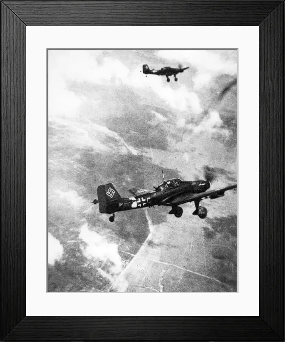 Framed Print : Two Junkers Ju87D Stukas Framed Print : Two Junkers Ju87D Stukas