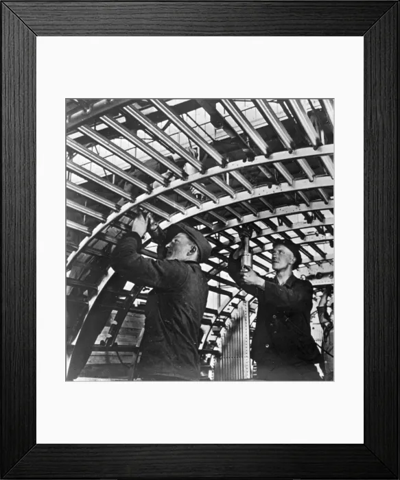 Framed Print : Junkers Ju90 fuselage production Framed Print : Junkers Ju90 fuselage production
