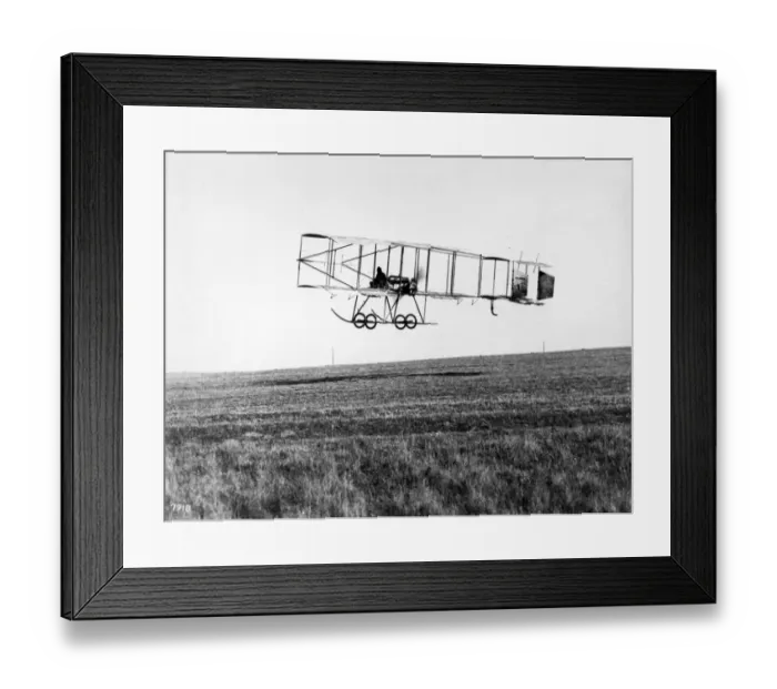 Framed Print : Maurice Tetard flying a Bristol Boxkite at Larkhill 1911 Framed Print : Maurice Tetard flying a Bristol Boxkite at Larkhill 1911