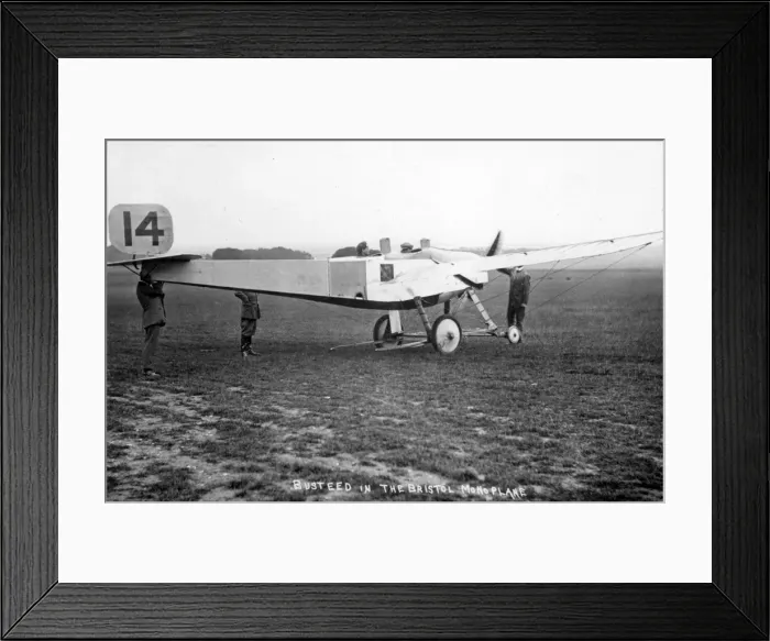 Framed Print : Test pilot Harry R Busteed in the Bristol-Coanda Monoplane Framed Print : Test pilot Harry R Busteed in the Bristol-Coanda Monoplane
