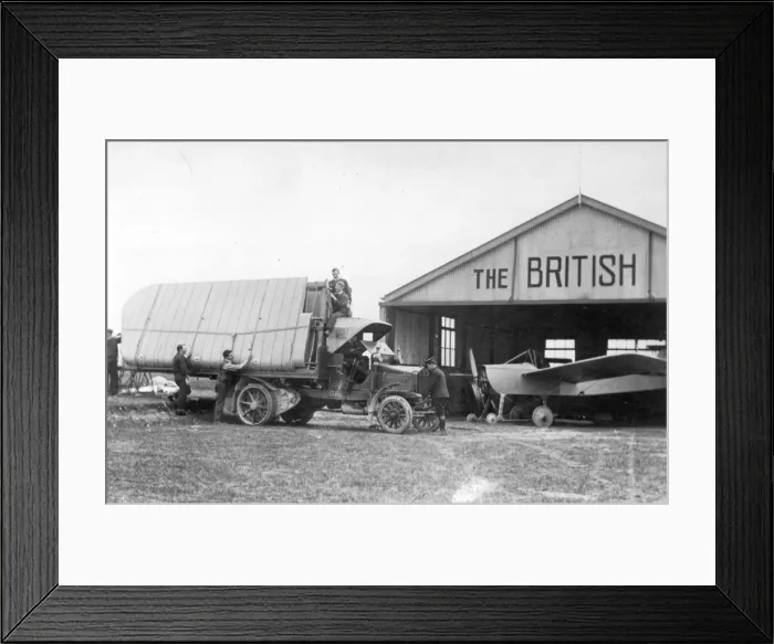Framed Print : The wings of the Bristol-Coanda Monoplane arrive at Larkhill Framed Print : The wings of the Bristol-Coanda Monoplane arrive at Larkhill