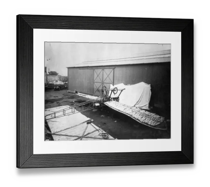 Framed Print : Bristol-Coanda Monoplane during wing loading tests at Filton Framed Print : Bristol-Coanda Monoplane during wing loading tests at Filton